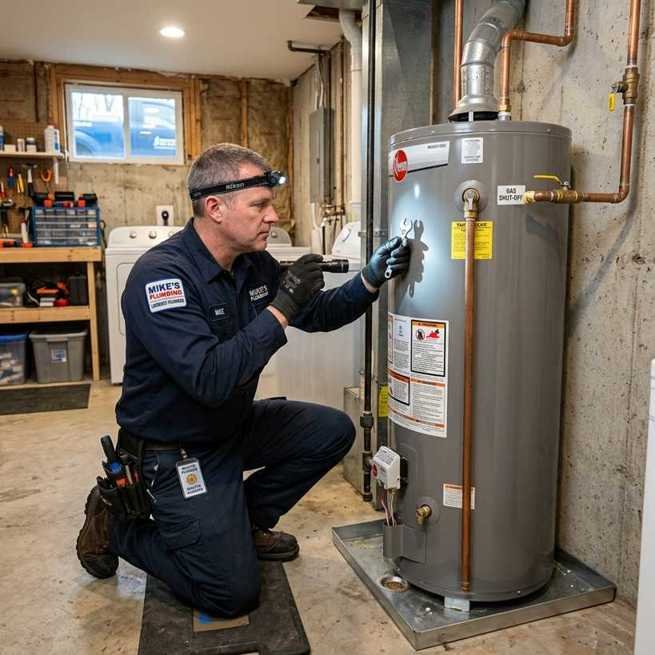 Licensed Brockton emergency plumber repairing a pipe